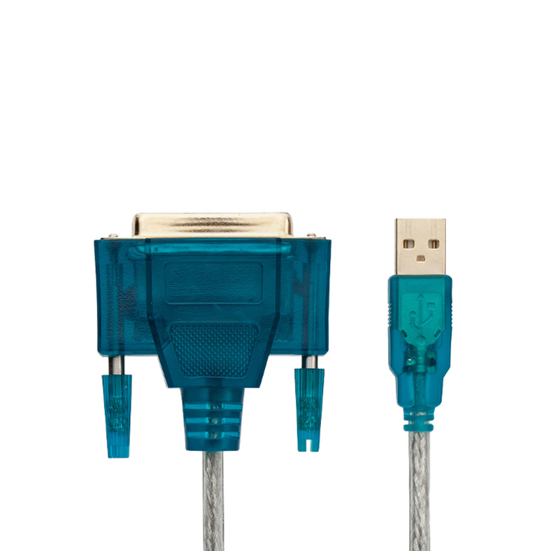 晶华USB转DB25并口打印线 USB转25针转接线 USB2.0转老式25孔打印机连接线 单个装