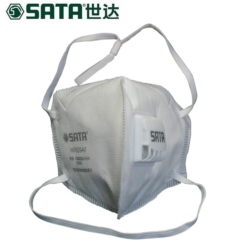 世达(SATA) 头戴式 带阀 KN95 折叠 口罩 HF0204V （单位：只）