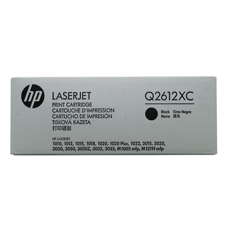 惠普(hp) 黑色硒鼓 Q2612XC (单位:盒) 适用 HP M1005 M1020 M1319 P3015