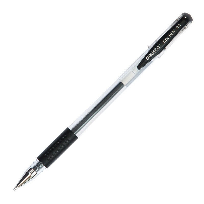 Deli 得力6600 经典办公中性笔/签字笔 黑色 0.5mm 12只装