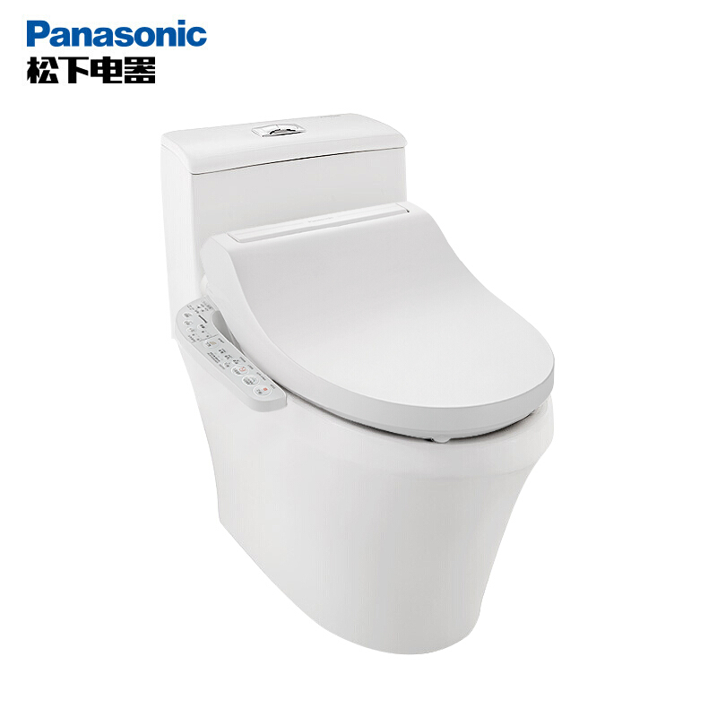 松下(Panasonic)智能马桶盖洁身器暖风除臭款1330CWS+松下坐便器400坑距