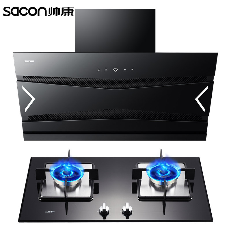 帅康(sacon)S9604+35C触控式烟灶套餐抽油烟机欧式脱排烟罩大吸力油烟机烟灶套餐(天然气)