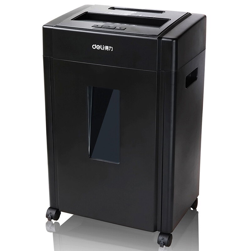 [精选]得力(deli) 9904 大功率高保密性碎纸机 大容量 可碎光盘卡片 黑(8张/次 20L 5级保密 )