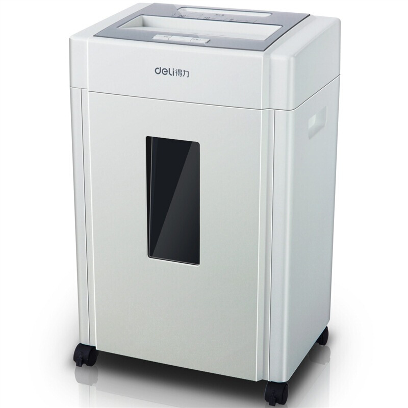 [精选]得力(deli) 9904 大功率高保密性碎纸机 大容量 可碎光盘卡片 白(8张/次 20L 5级保密 )