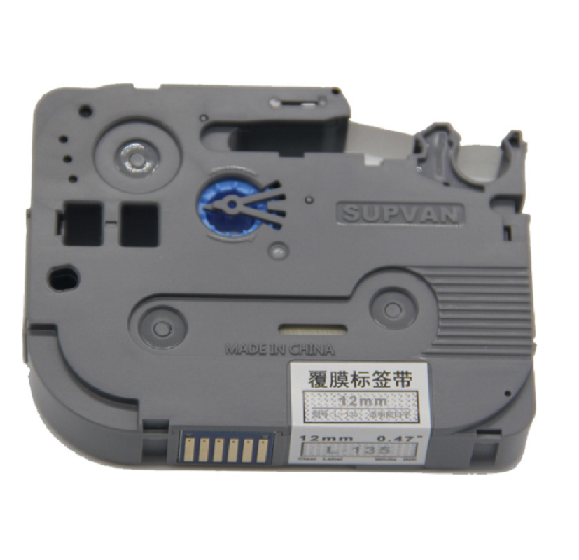 硕方 标签机透明底白字色带12mm * 8m L-135(卷)