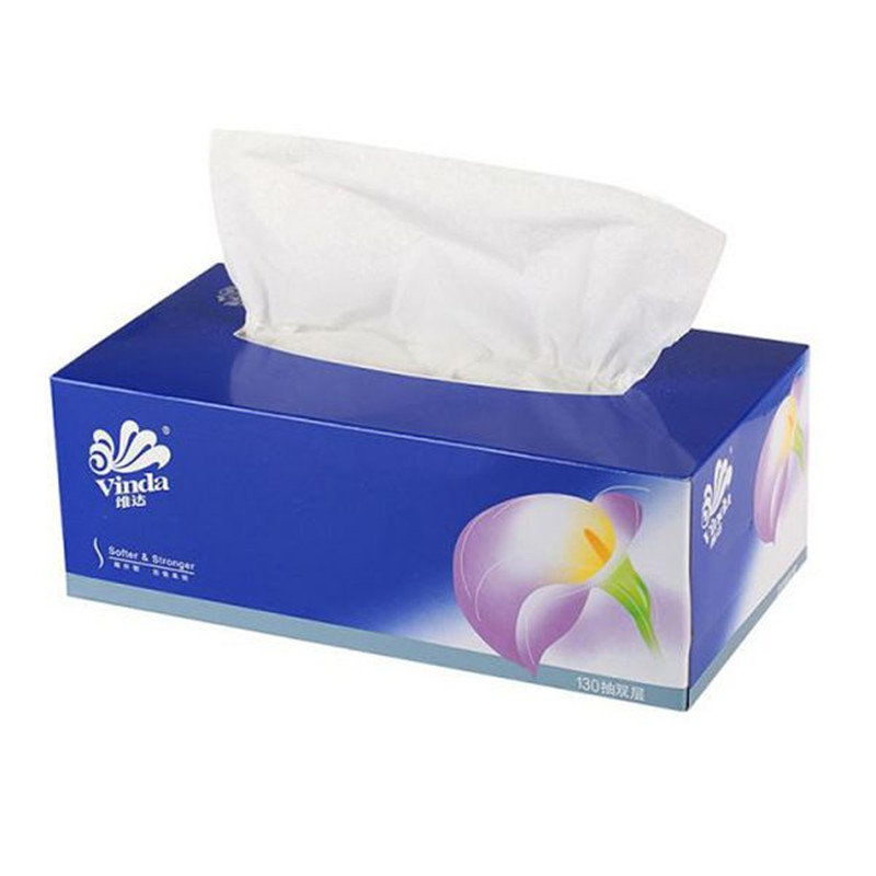 维达蓝色经典盒装面巾V2055