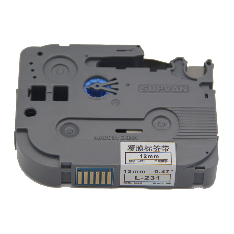 硕方 标签机白底黑字色带12mm *8m L-231 （卷）