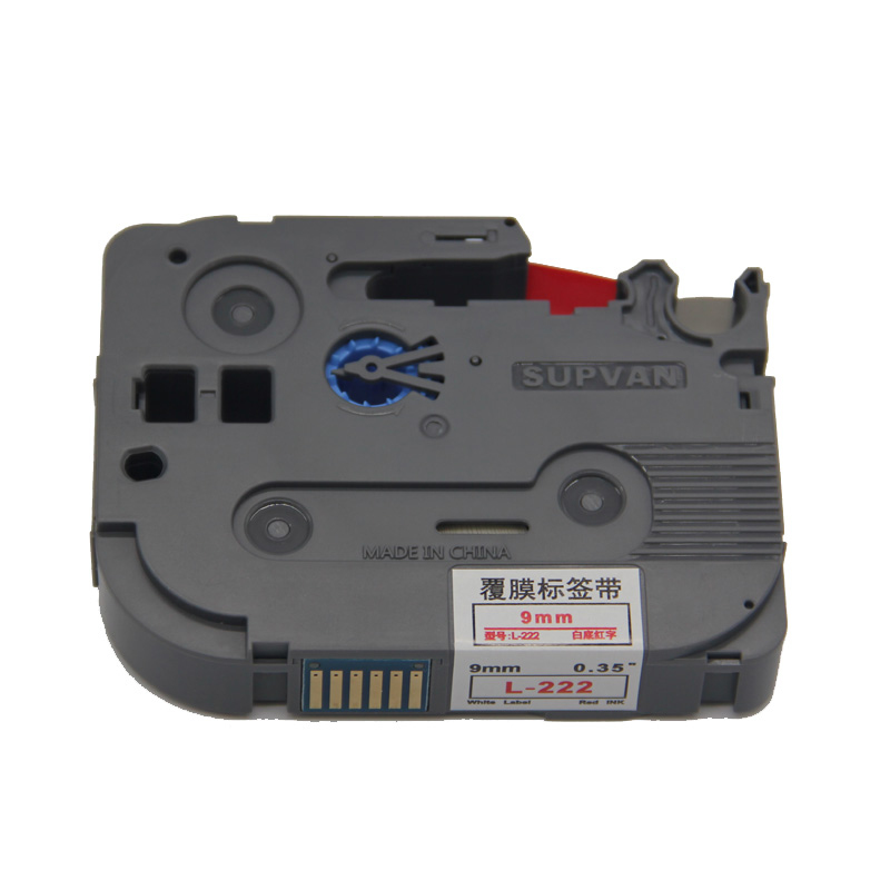硕方 标签机白底红字色带9mm *8m L-222 (卷)