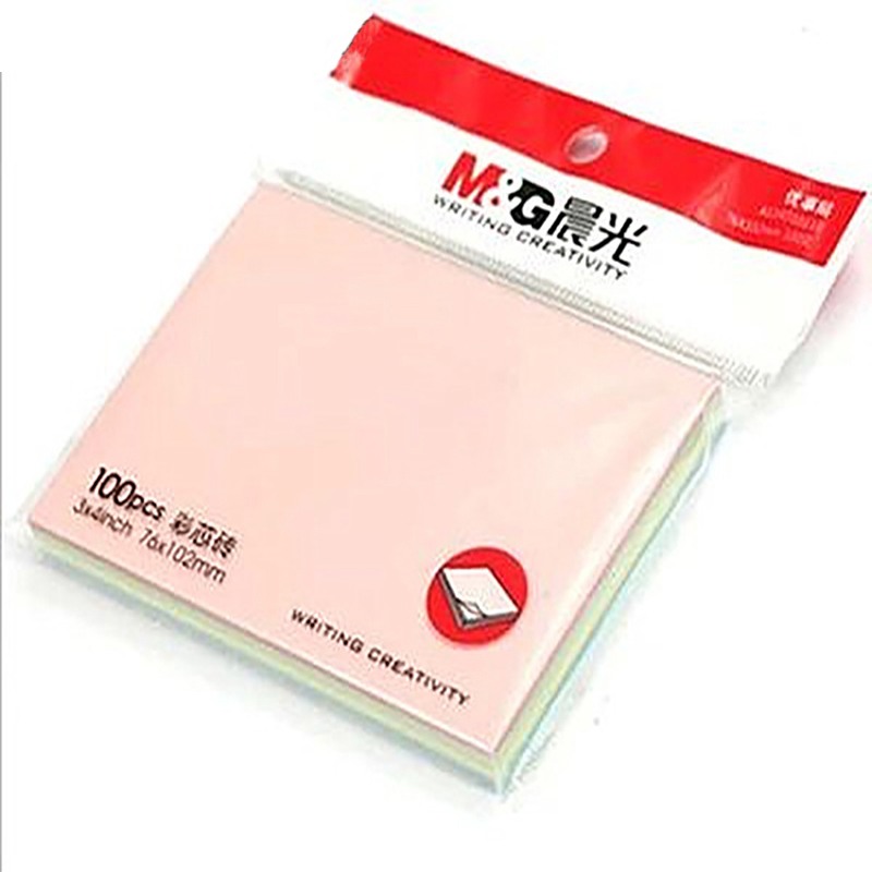晨光(M&G) YS-11 彩便利贴 3X5优事贴100页/本 便签本 便条贴 备忘贴 N次贴 告示贴 便条纸