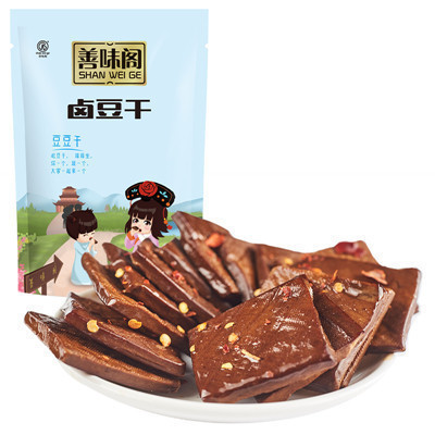 【善味阁】卤豆干150g*1袋 休闲零食辣味豆腐干素食豆制品批发小吃 真空小包