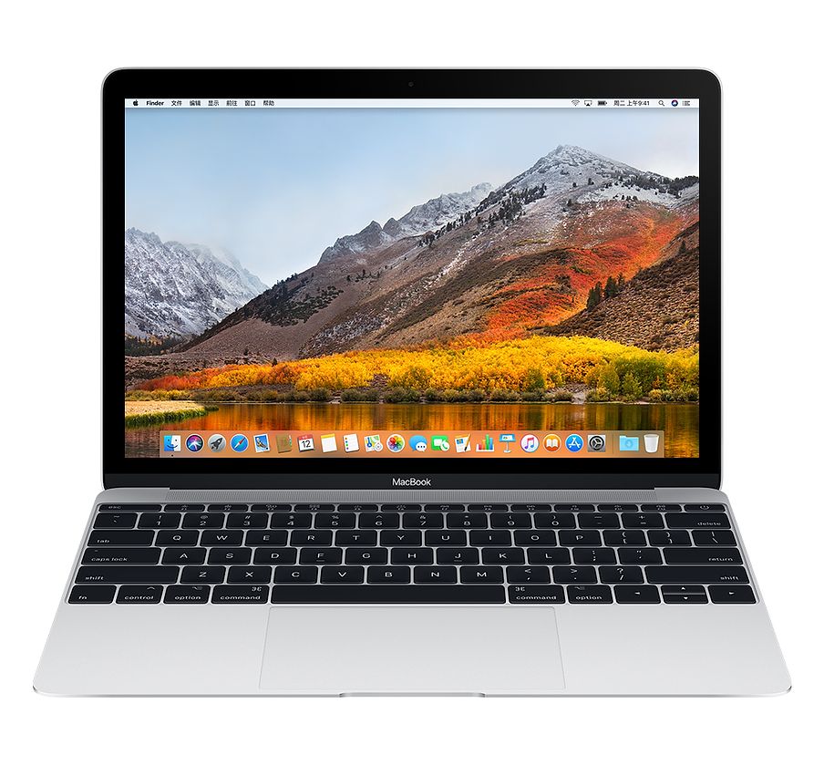 苹果(Apple)MacBook 12英寸 2017新款 笔记本电脑 高配 银色YJ2 I5/8GB+512GB