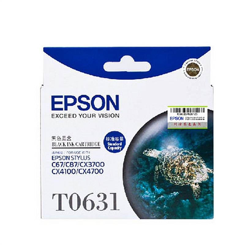 爱普生(EPSON) T0631 原装 黑 墨盒 C13T063180(单位:盒)