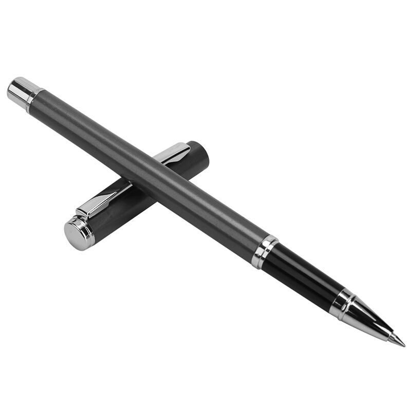 [精选]得力(deli) 商务金属签字笔/中性笔/水笔 0.5mm 淡青色 S82 12支/盒