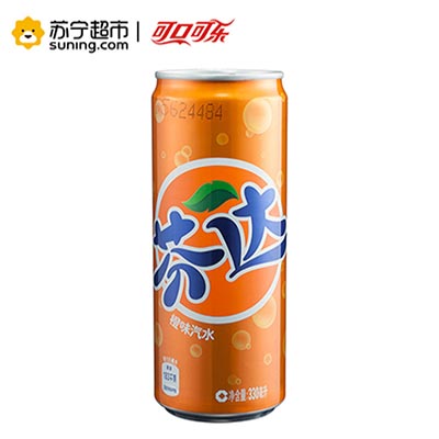 芬达 摩登罐汽水 碳酸饮料 330ml*4*6组 四连包整箱装 可口可乐出品