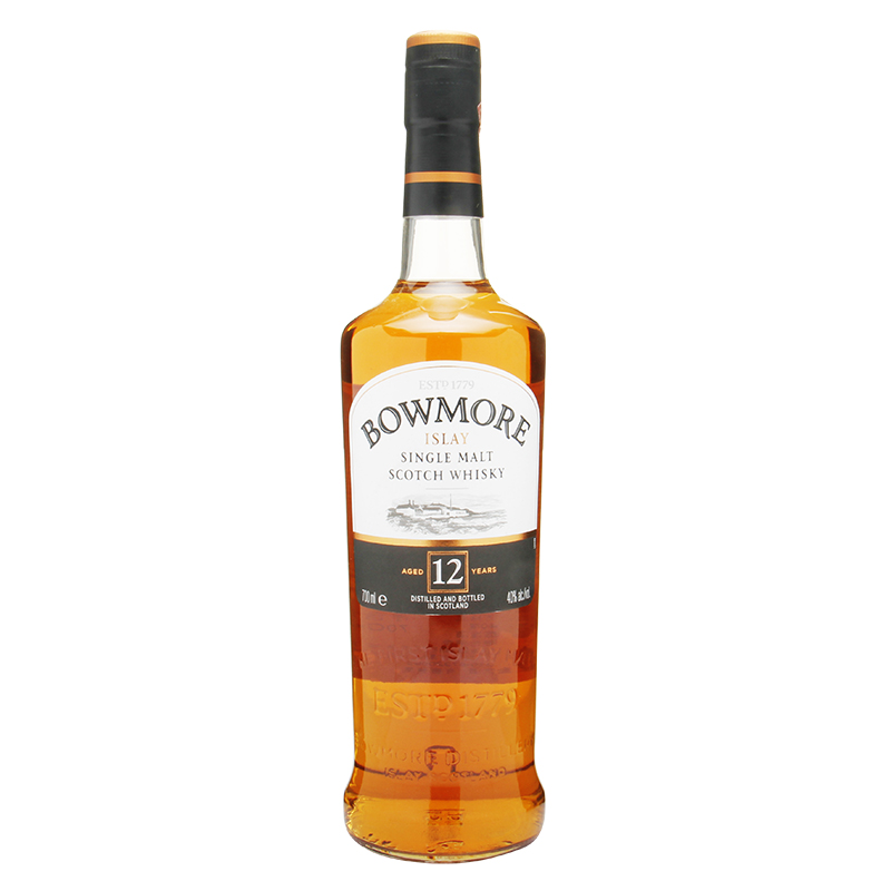 波摩(Bowmore)12年 单一麦芽威士忌 原瓶进口洋酒烈酒700ml