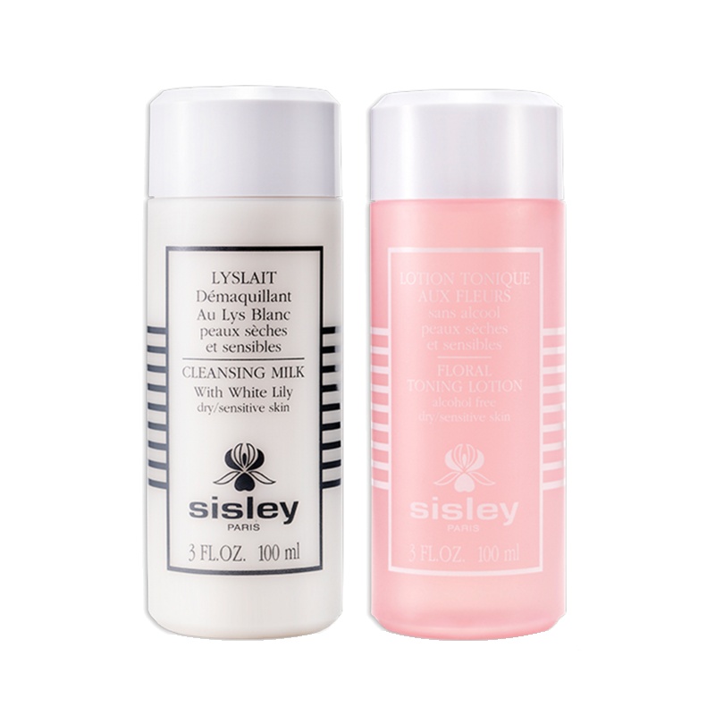 希思黎(Sisley)明星净颜套装(百合保湿洁肤乳100ml+花香润肤水100ml)