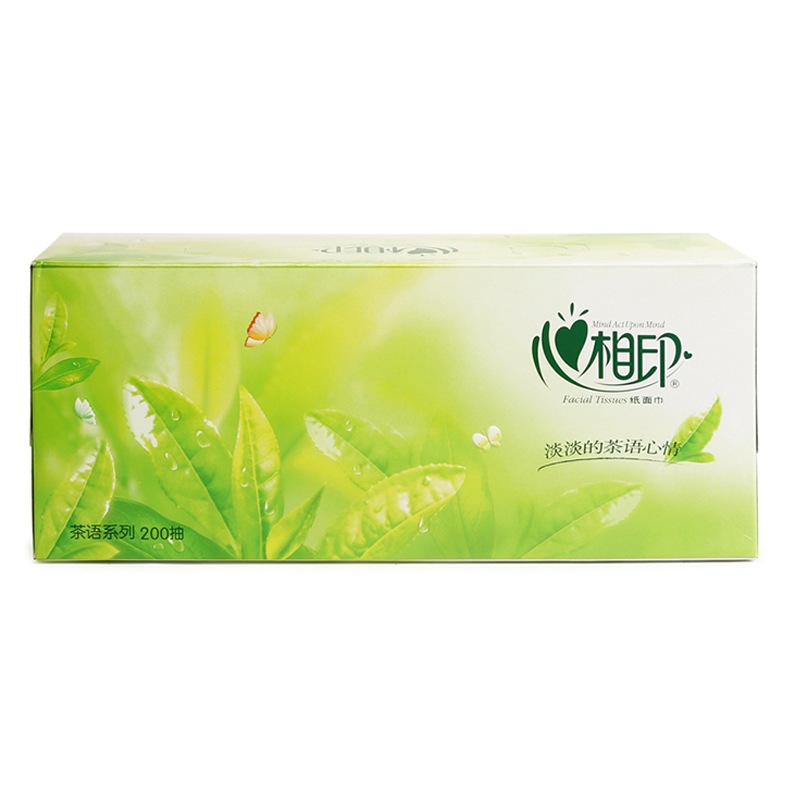 心相印抽纸 盒抽2层200抽*3盒 茶语系列H200