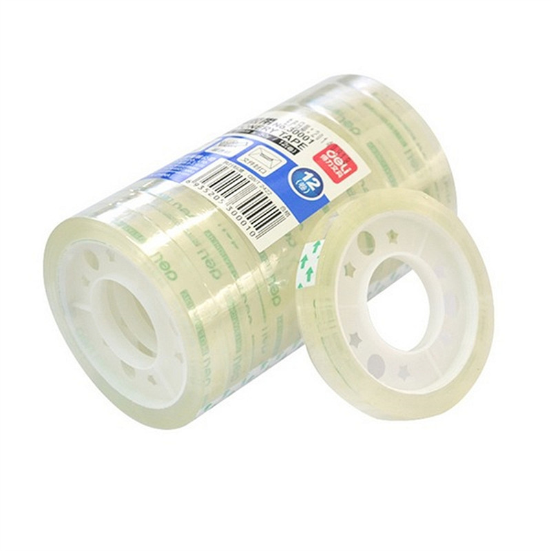 [精选]得力(deli)30001文具胶带8mm*30y*38um(12卷/筒)