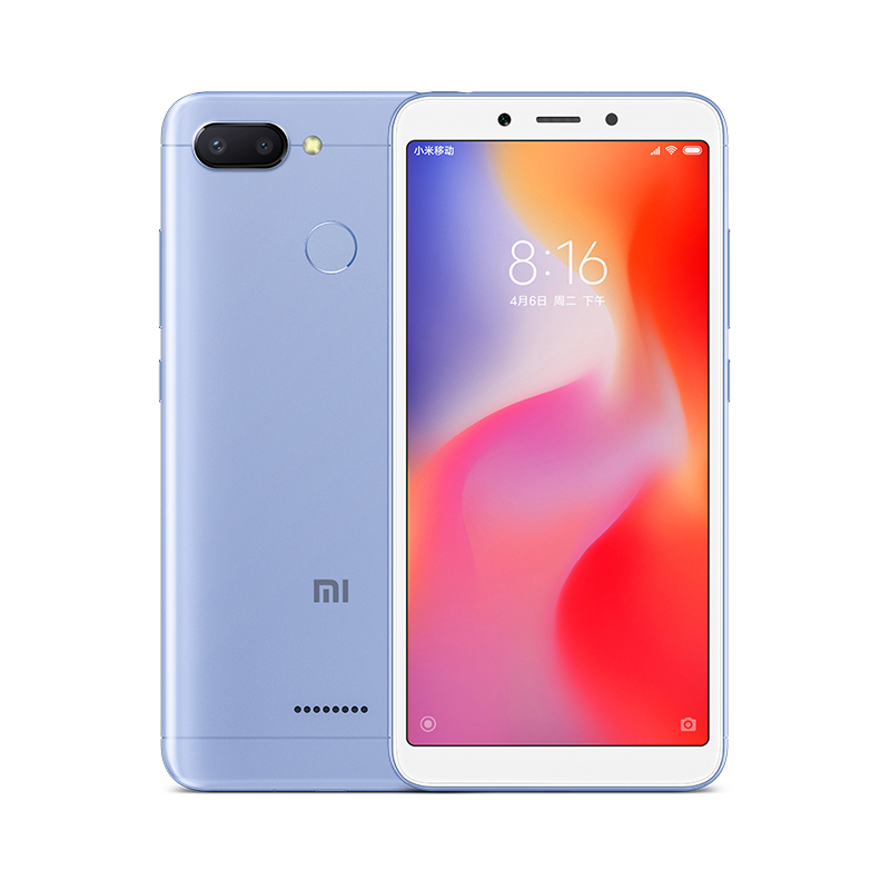 Xiaomi/小米 红米6 4GB+64GB 巴厘蓝 移动联通电信4G全网通手机