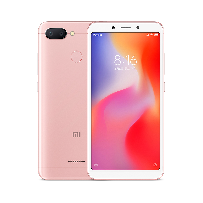 Xiaomi/小米 红米6 4GB+64GB 樱花粉 移动联通电信4G全网通手机