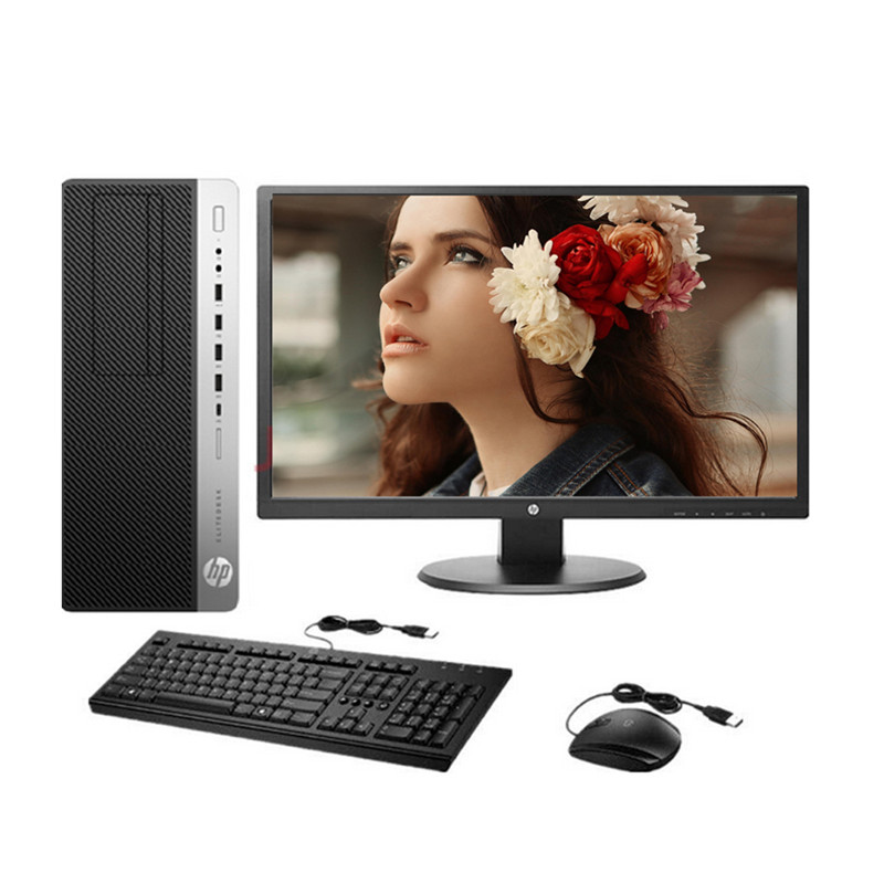 惠普(hp) 台式电脑EliteDesk 880G3 21.5寸屏i5-7500/8G/1T/DVD/2G/无线/W10