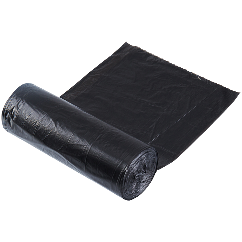 [精选]得力(deli)9586中号加厚平底垃圾袋450×500mm (30只/卷)黑色