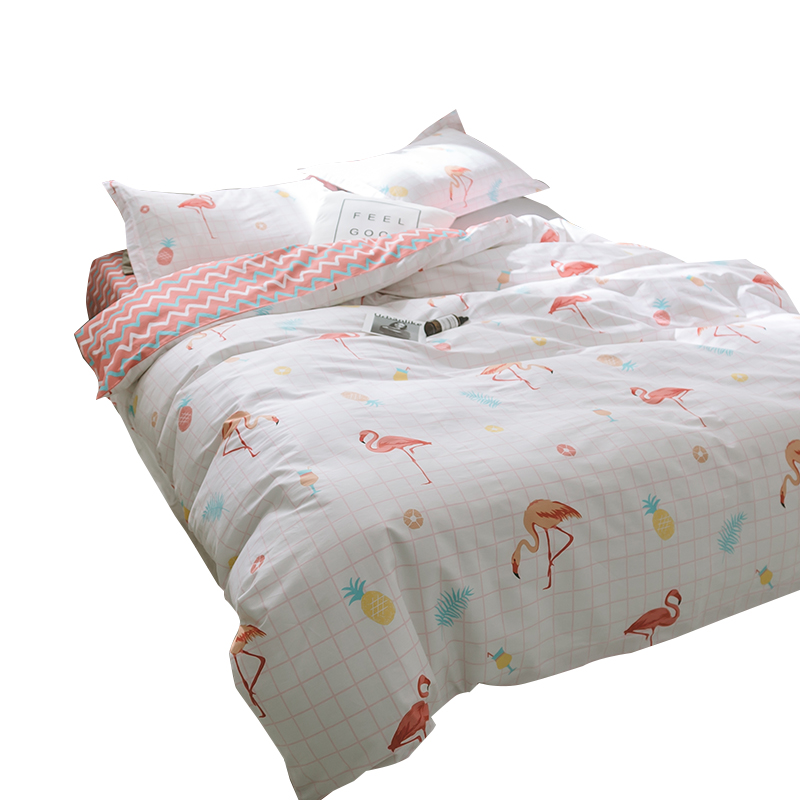 丝蕴(SYOSS)水果密语印花四件套中号/标准号:床单230*245cm 被套200*230cm 枕套48*74cm*2