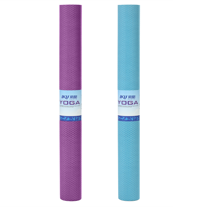 IKU瑜行者2mm薄款天然橡胶环保防滑无味可折叠旅行出差瑜伽健身垫