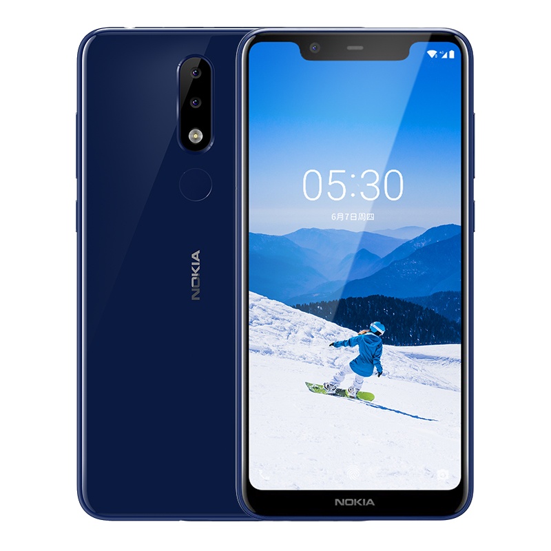 Nokia/诺基亚 X5 4GB+64GB 波罗的海蓝 全网通4G双卡 全面屏 AI拍照手机