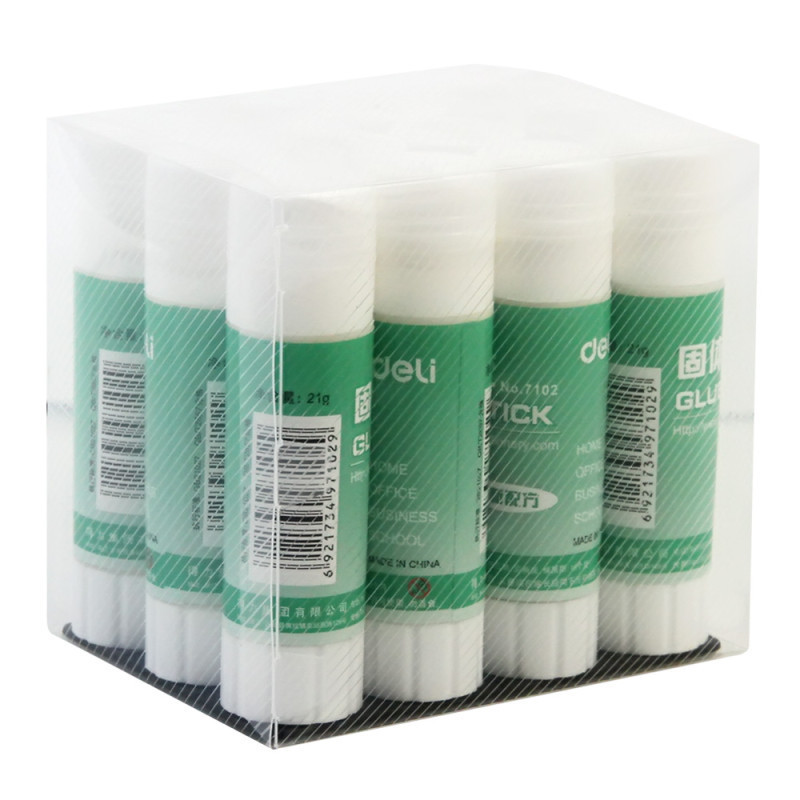 得力(deli) 7102 PVA材质固体胶棒21g/支 12支/盒