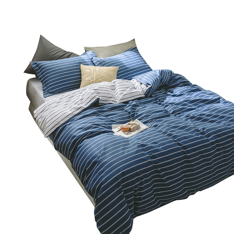 丝蕴(SYOSS)简约主义印花四件套中号/标准号:床单230*245cm 被套200*230cm 枕套48*74cm*2