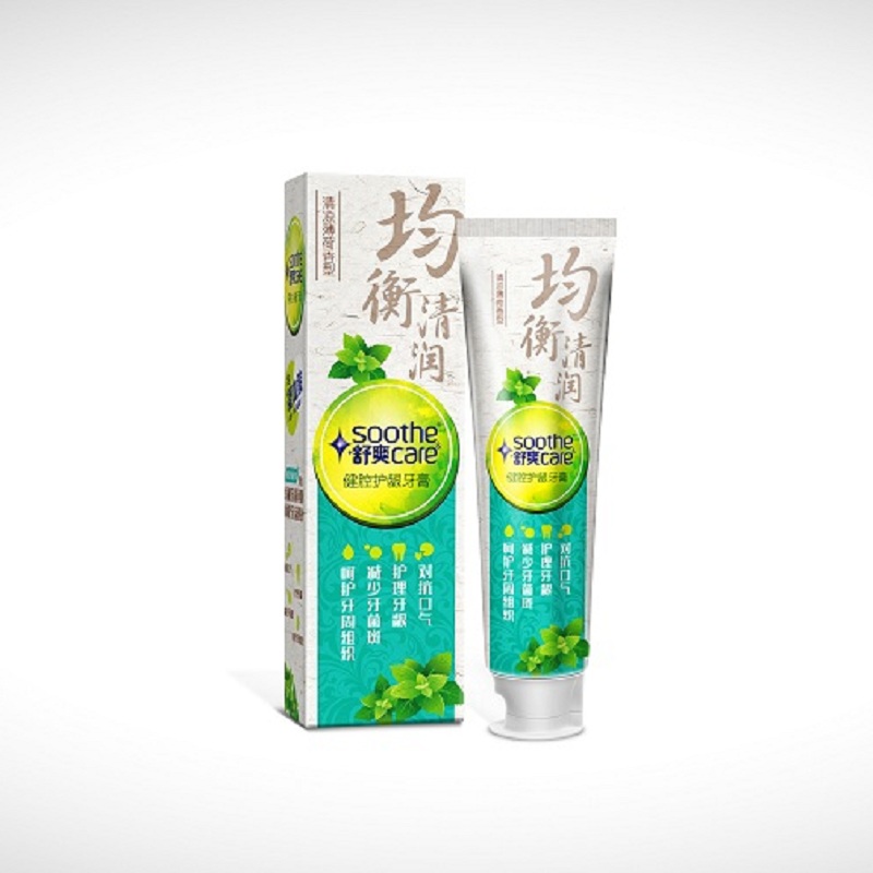 舒爽(soothe care) 均衡清润健腔护龈牙膏(清凉薄荷香型)120g (单位:支)