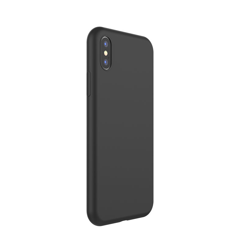 TGVI'S iphoneX液态硅胶手机壳 防摔轻薄全包透气 iphoneX保护套 黑色