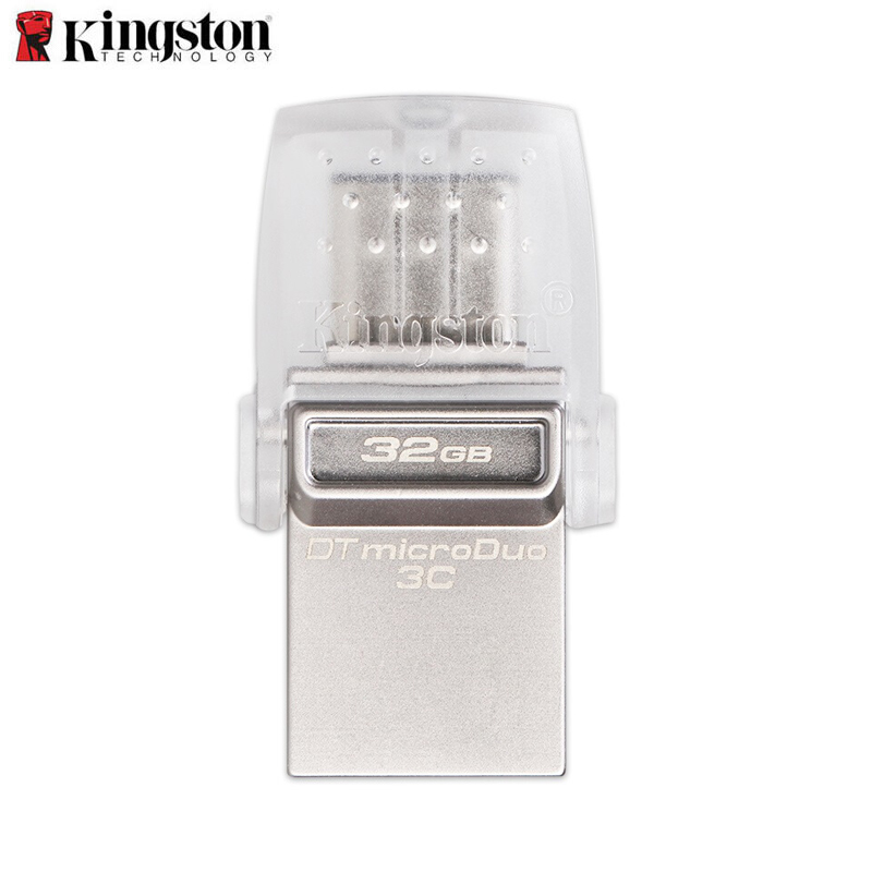[精选]金士顿(Kingston)DTDUO3C 32GB U盘 USB3.1 和 Type-C 双接口 半透明车载U盘