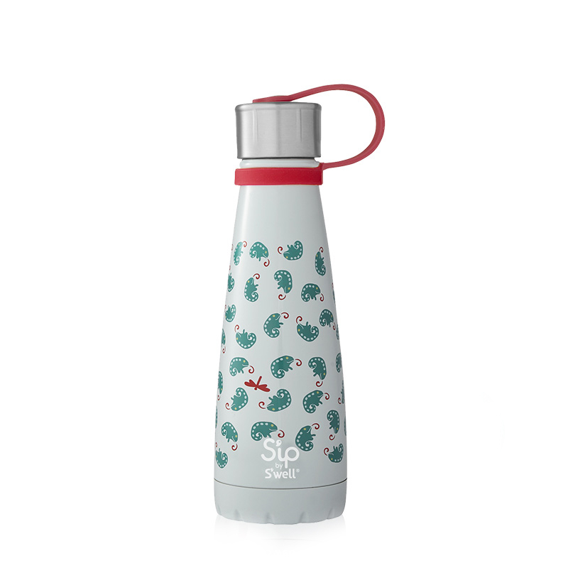 美国S'ip by S'well不锈钢保温保冷水杯男女便携式情侣杯变色龙450ml