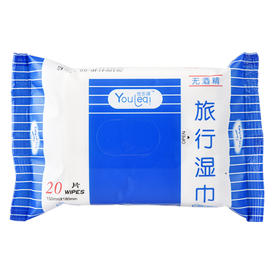 优乐琪(Youleqi) 湿巾 旅行通用20片*1包 单包装便携湿纸巾