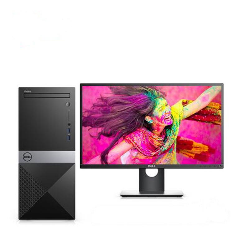 戴尔(dell) 成就Vostro3070-R13N8B 台式电脑 21.5英寸显示器(i3-8100 4G 1T )
