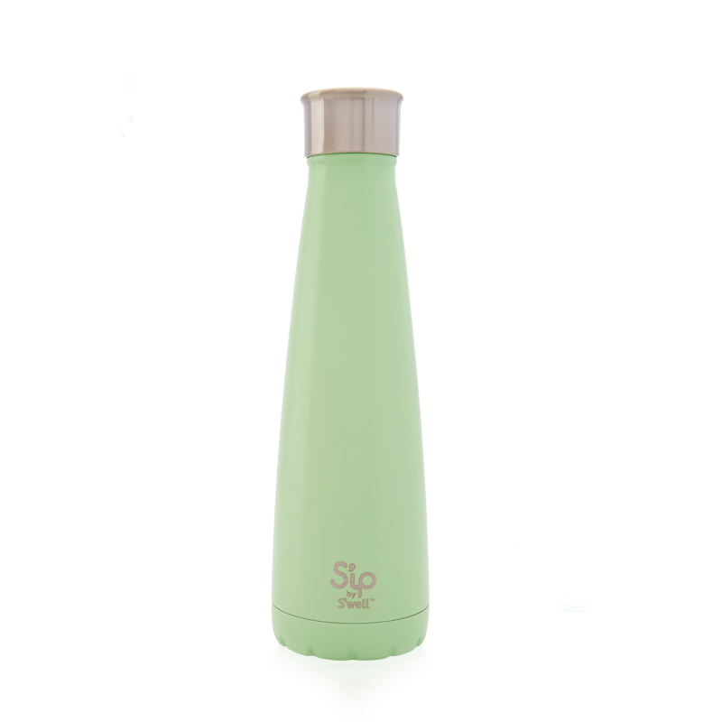 美国S'ip by S'well不锈钢保温保冷水杯男女便携式情侣杯绿薄荷450ml