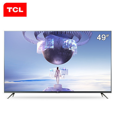 TCL 49V2 49英寸4K超高清智能平板LED液晶电视 全程语音操控 超薄金属机身