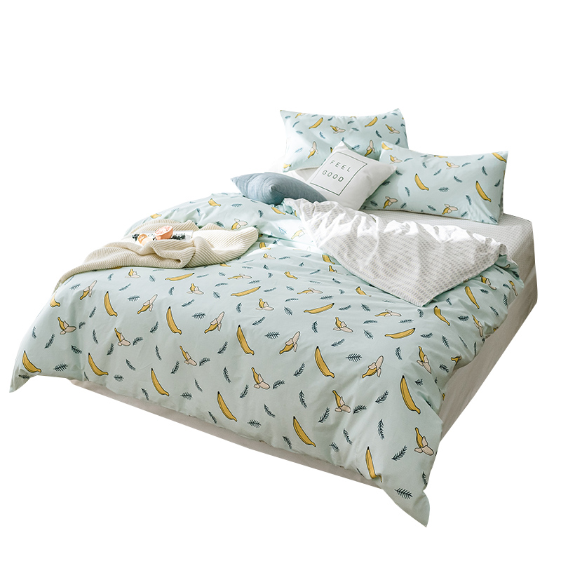 丝蕴(SYOSS)布娜拉印花四件套中号/标准号:床单230*245cm 被套200*230cm 枕套48*74cm*2