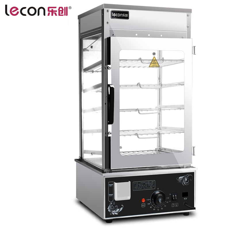 乐创(lecon) 500H 商用台式蒸包柜 蒸包机 馒头机蒸箱 保温展示柜