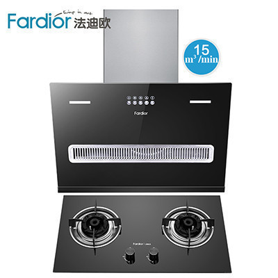 法迪欧(Fardior)烟灶套餐 7103+2B03 液化气 欧式按键式 15立方大吸力 4.0KW大火力