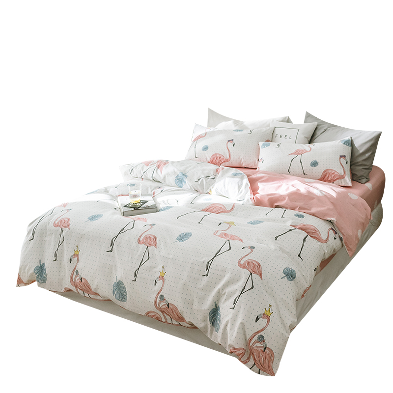 丝蕴(SYOSS)假日皇冠印花四件套中号/标准号:床单230*245cm被套200*230cm枕套48*74cm*2