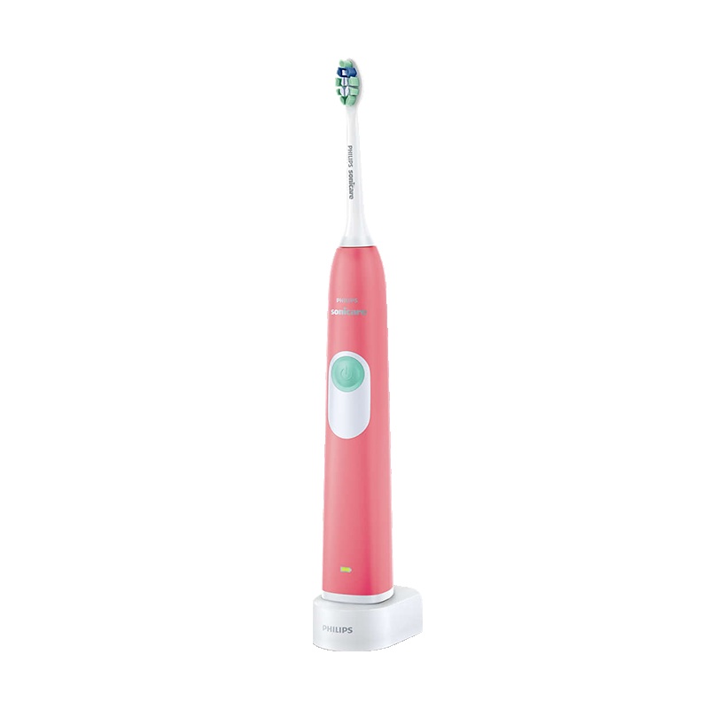 飞利浦(Philips)电动牙刷HX6225/16甜美粉 充电式31000次/分钟声波震动式清洁牙刷 防御牙菌斑