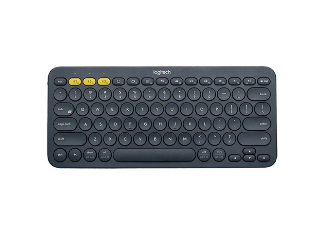 罗技(Logitech) 多设备蓝牙键盘 K380 平板IPAD键盘 时尚便携 超薄巧克力按键 蓝牙鼠标伴侣 深灰
