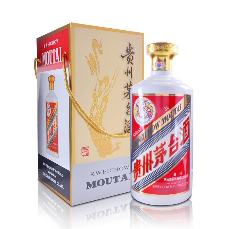 茅台 飞天 53度 3L 3000ml 大容量6斤装 酱香型白酒 单瓶装