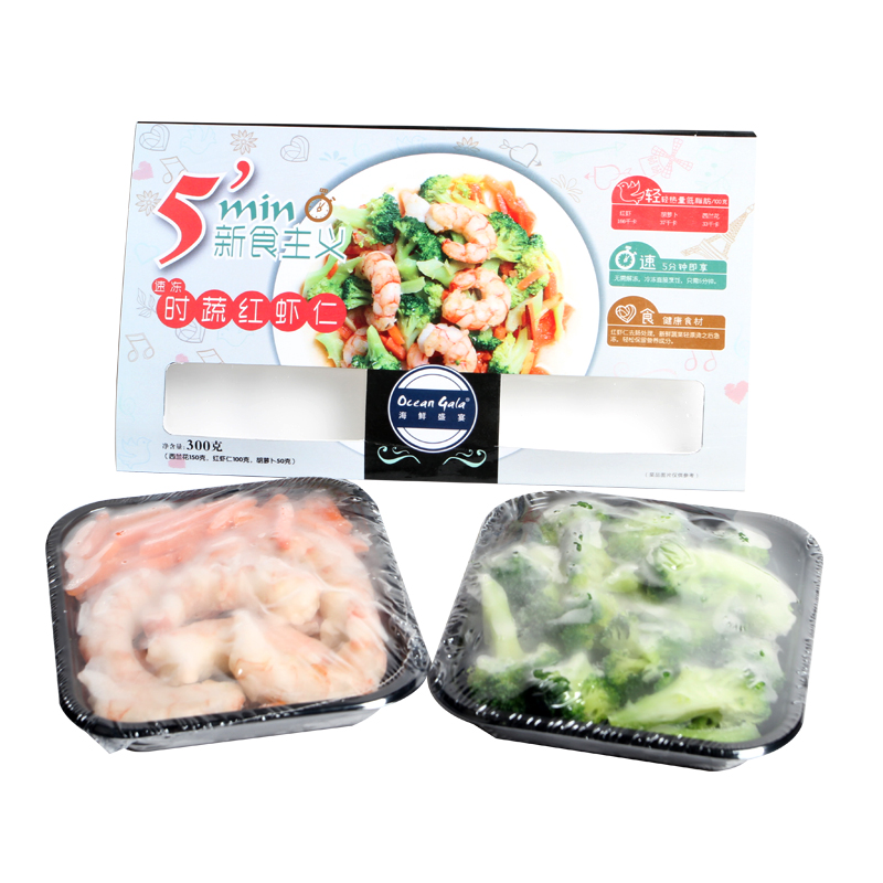 Ocean Gala海鲜盛宴 5'min新食主义(时蔬红虾仁)300g/盒