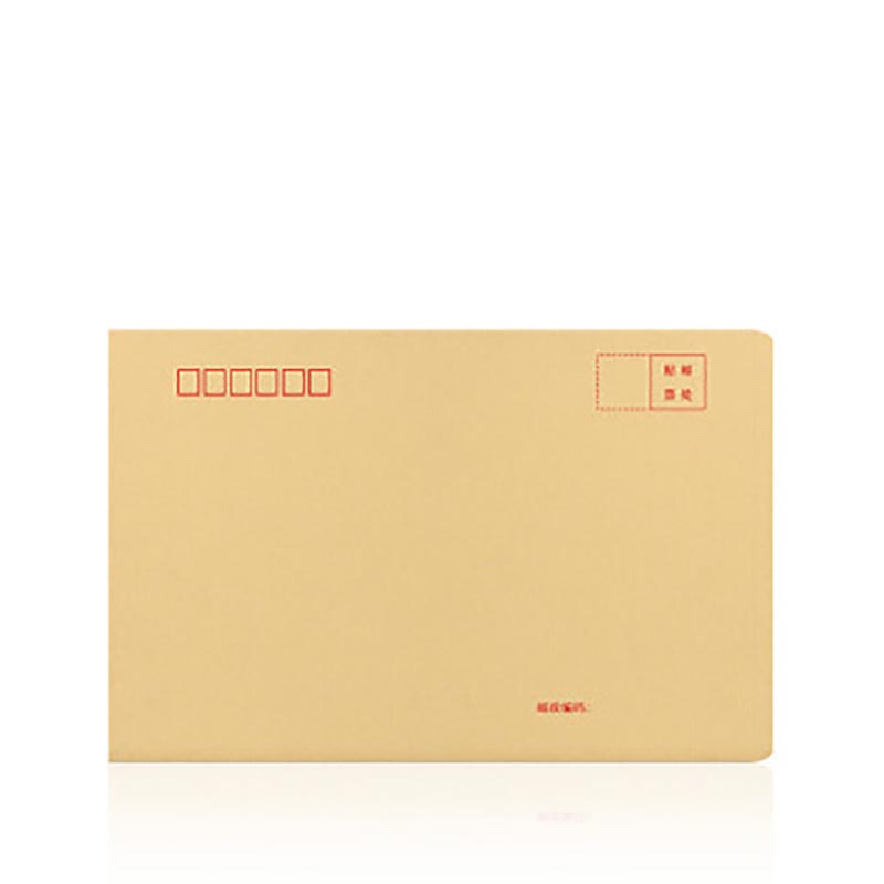 齐心（COMIX）XF-100 牛皮纸信封白黄色信封袋票据工资袋牛皮 235679大号 黄色7号A5大小（100个装）