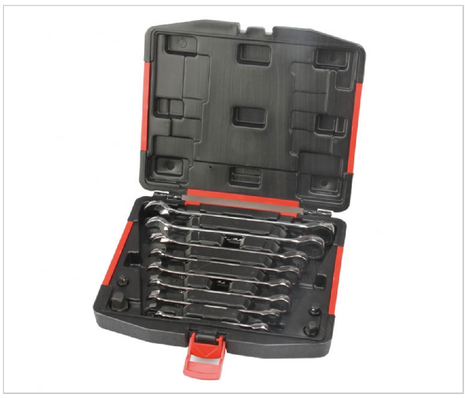 全抛光棘轮两用扳手12件套双梅花开口敲击单头