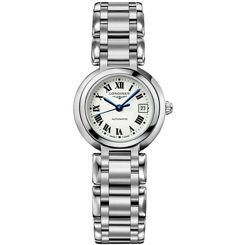 浪琴(Longines)瑞士手表 心月系列 商务机械 瑞士钢带女士表L8.111.4.71.6